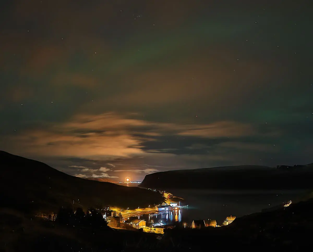 Akkarfjord i mørke
