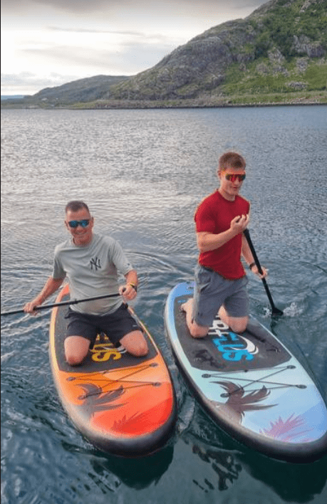 To stykk på sup board
